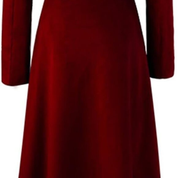 NEGOTIABLE Womens Victorian Jacket Elegant Velvet Long Sleeve Buttoned Coat - Picture 4 of 4